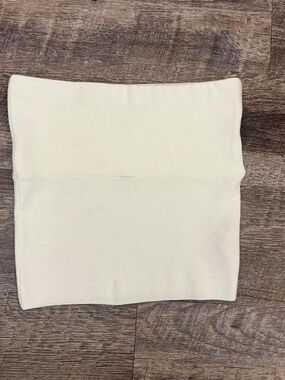 Djerf Avenue White Strapless Bandeau Top